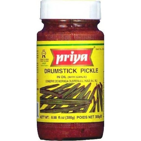 Priya Drumstick Pickle With Garlic - 300 Gm