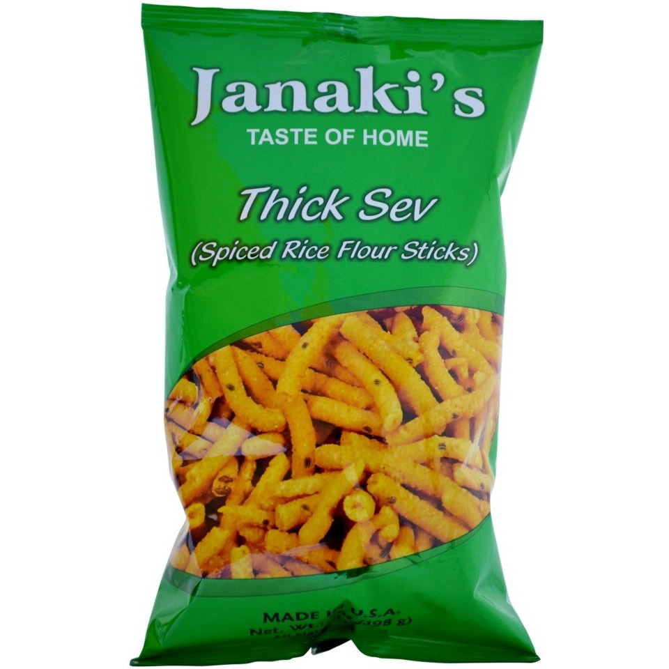 Janakis Thick Sev - 200 Gm (7 Oz)  [Buy 3 Get 1 Free]