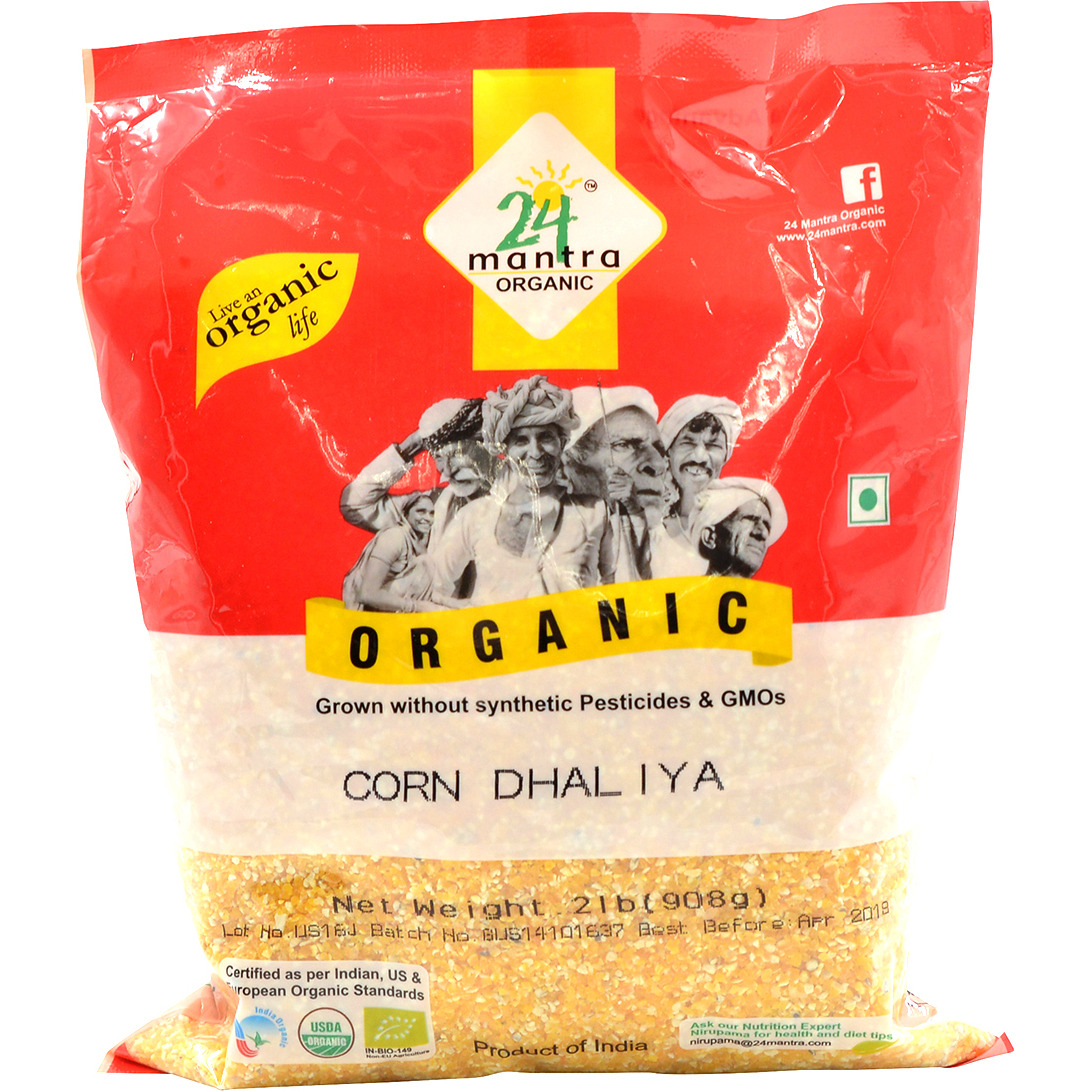 24 Mantra Organic Corn Dhaliya - 2 Lb