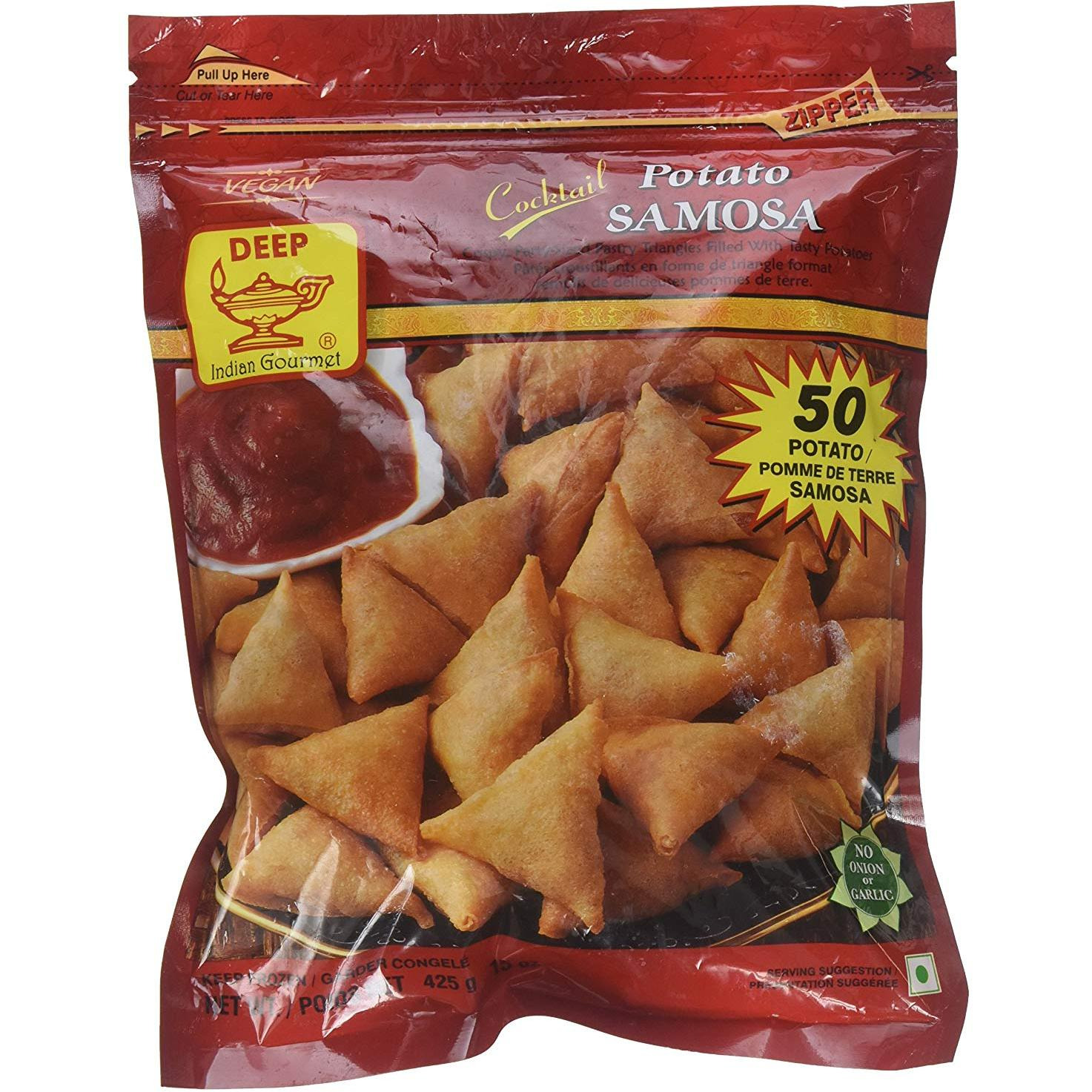 Deep Cocktail Easy Bake Potato Samosa 50 Pc - 354 Gm (12.5 Oz)
