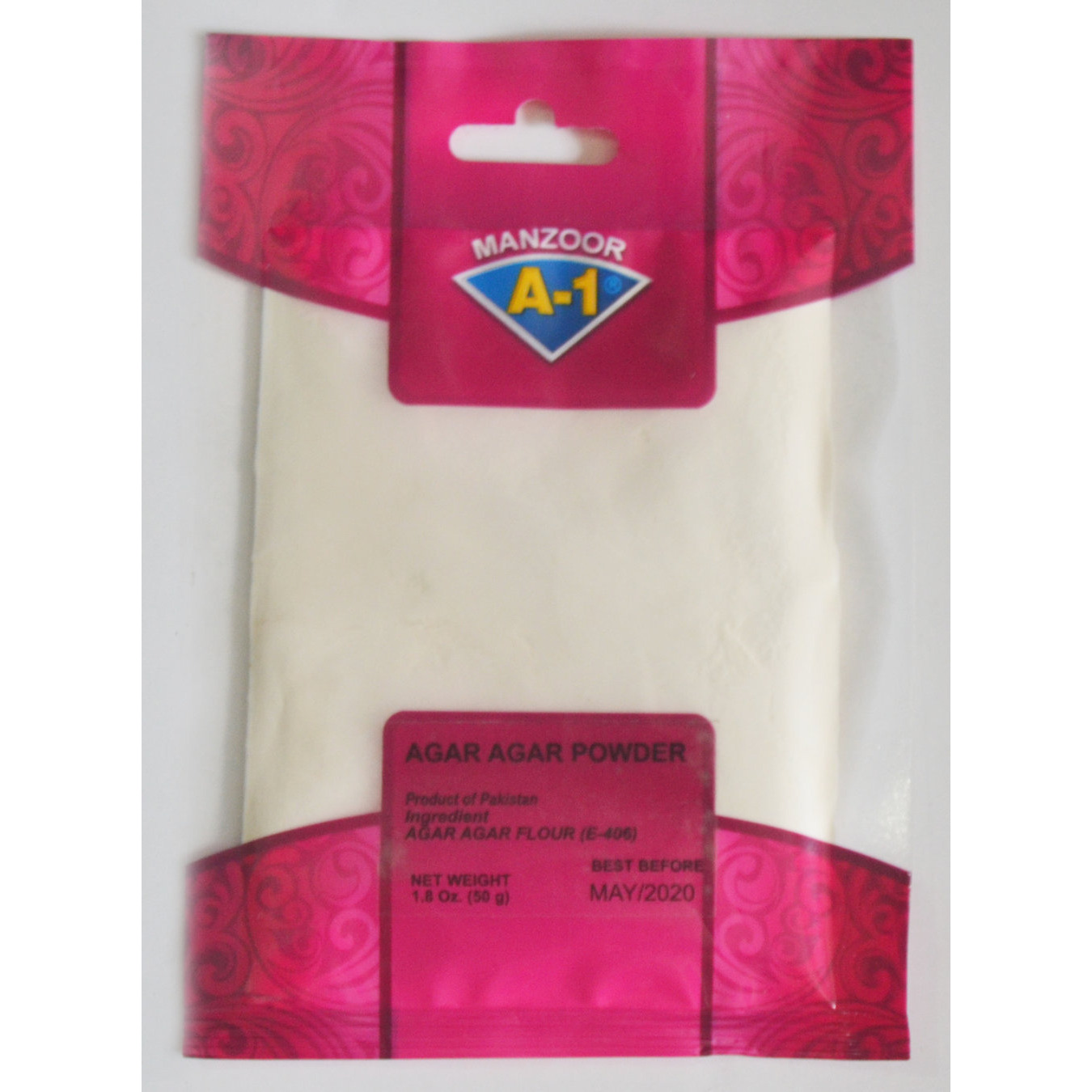 Manzoor A1 Agar Agar Powder - 1.8 Oz