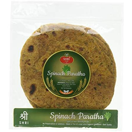 Shri Spinach Paratha 5 Pc - 7.4 Oz