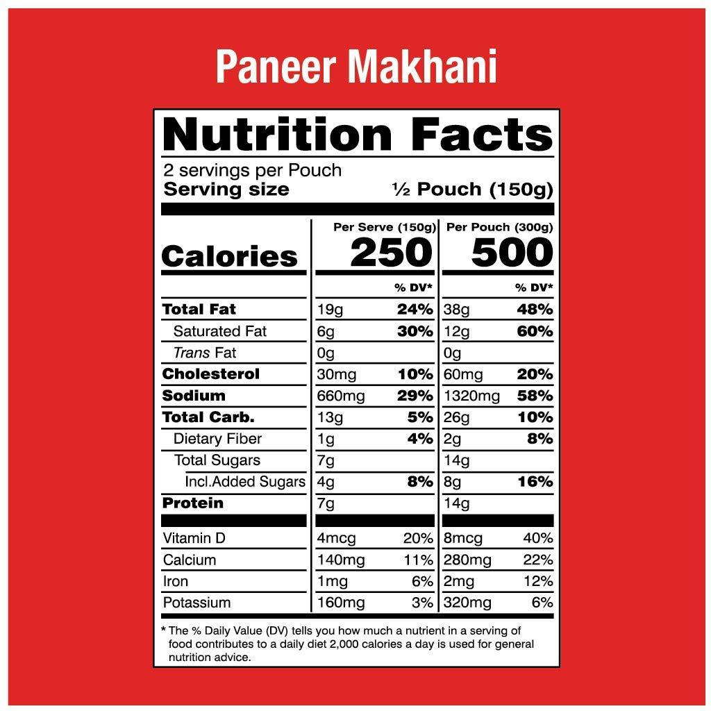 MTR Ready To Eat Paneer Makhani - 300 Gm (10.5 Oz)