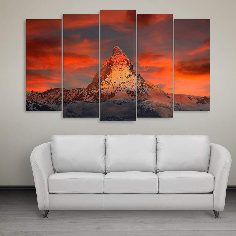 Online Inephos Multiple Frames Beautiful Mountain Wall Painting Online Inephos Multiple Frames Beautiful Mountain Wall Painting 150cm X 76cm Decoration Diwali Gifts Christmas From Usa