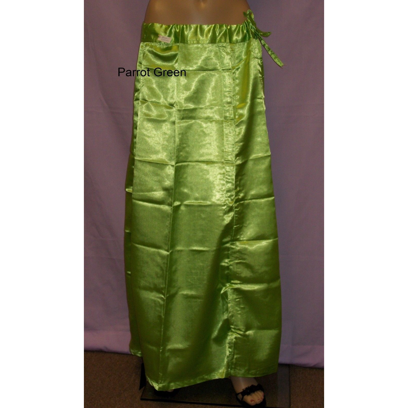 Petticoat 508 Satin Underskirt Inskirt Saree Petticoat Large Size Assorted Color (Color: Light Yellow #3452, Golden Yellow #3202,  Saffron Yellow #4195, Olive Green #3478, Celery Green #3817,  Bottle Green #3216, Light Green #7513,  Medium Green #3481, Peacock Green #7511, Parrot Green #3476, Turquoise Blue #3205,  Light Blue #3472, Burgundy #2630,  Maroon #2617, Red #3821,  Light Pink #4198,  Medium Pink #4200,  Melon Pink #3469,  Salmon Pink #3466,  Light Purple #3459,  Silver #7514,  Copper G