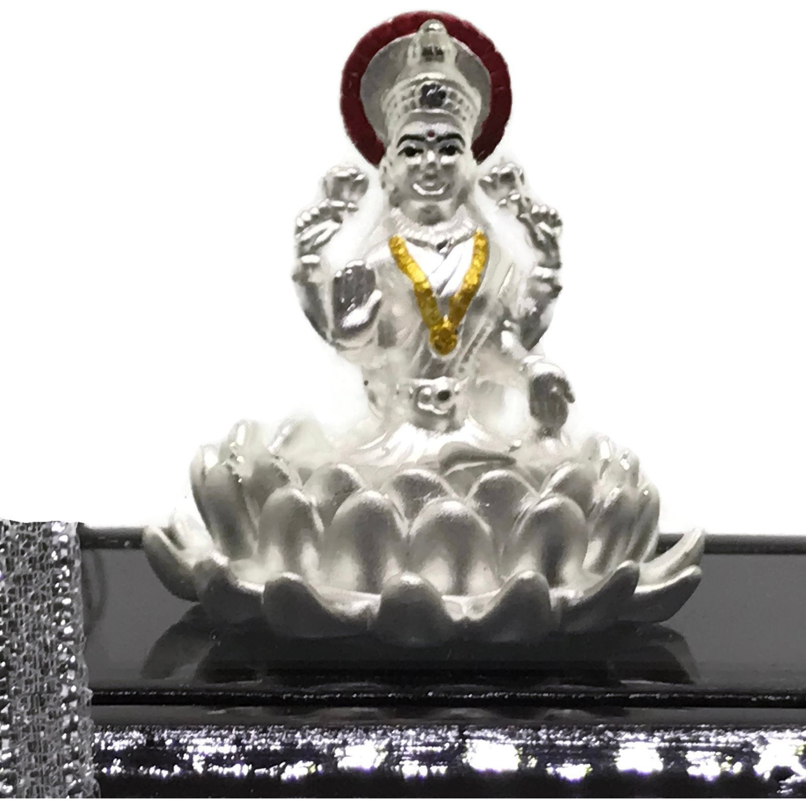 999 Pure Silver Lakshmi / Laxmi Idol / Statue / Murti (Figurine 02) (Shipping  (5-6 DAYS) +0)