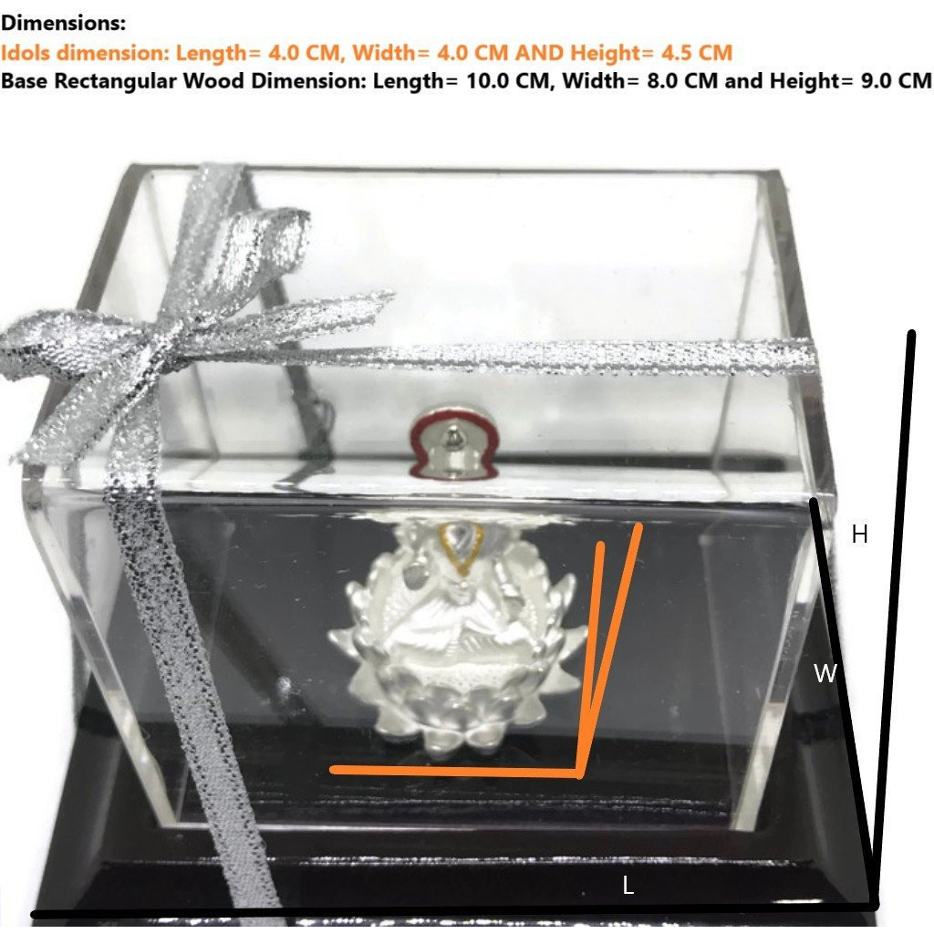 999 Pure Silver Lakshmi / Laxmi Idol / Statue / Murti (Figurine 02) (Shipping  (5-6 DAYS) +0)
