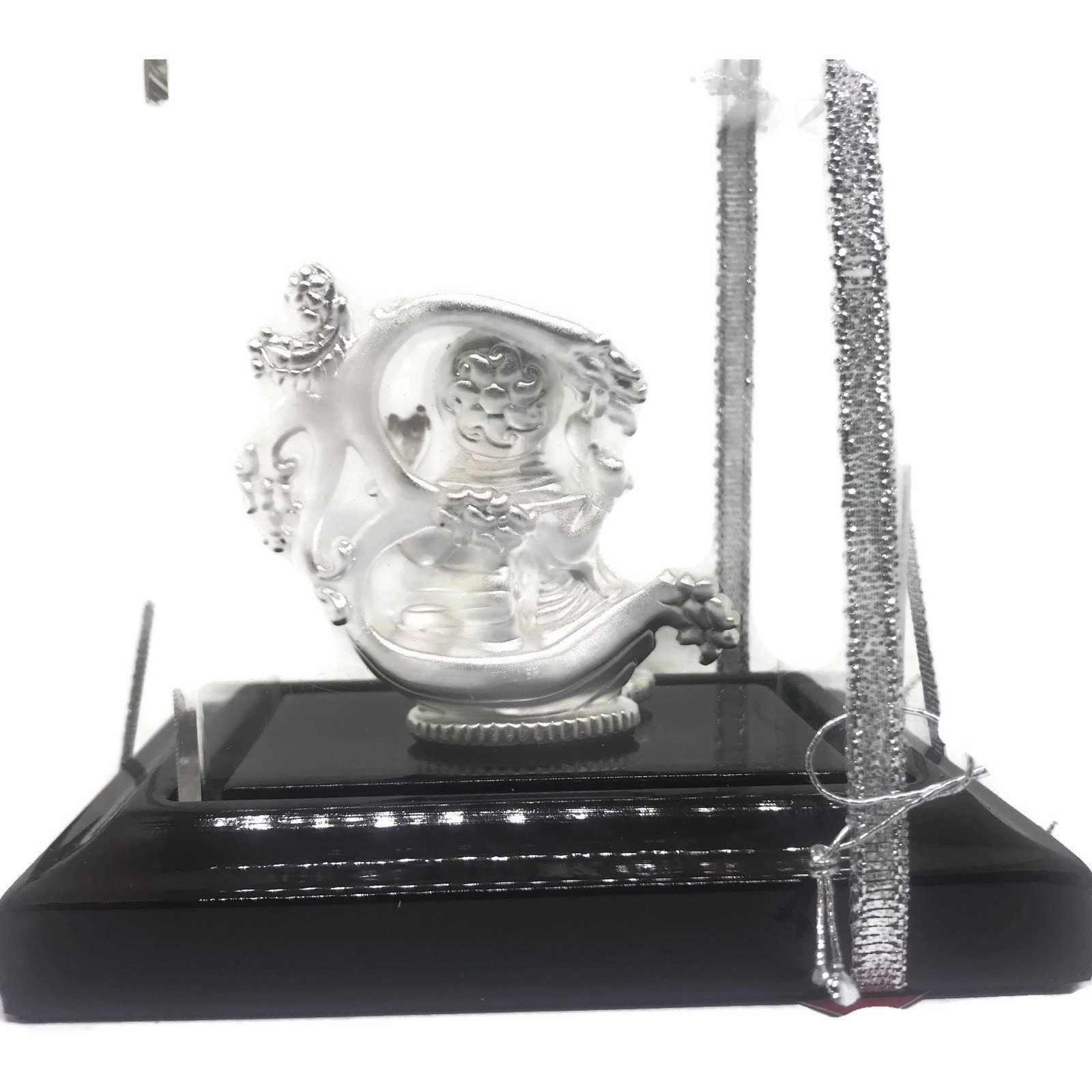 999 Pure Silver Ganesh Idol / Statue / Murti (Figurine# 19) (Shipping:  (5-6 DAYS) +$0	)