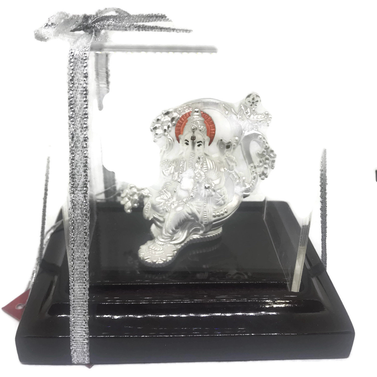 999 Pure Silver Ganesh Idol / Statue / Murti (Figurine# 19) (Shipping:  (5-6 DAYS) +$0	)