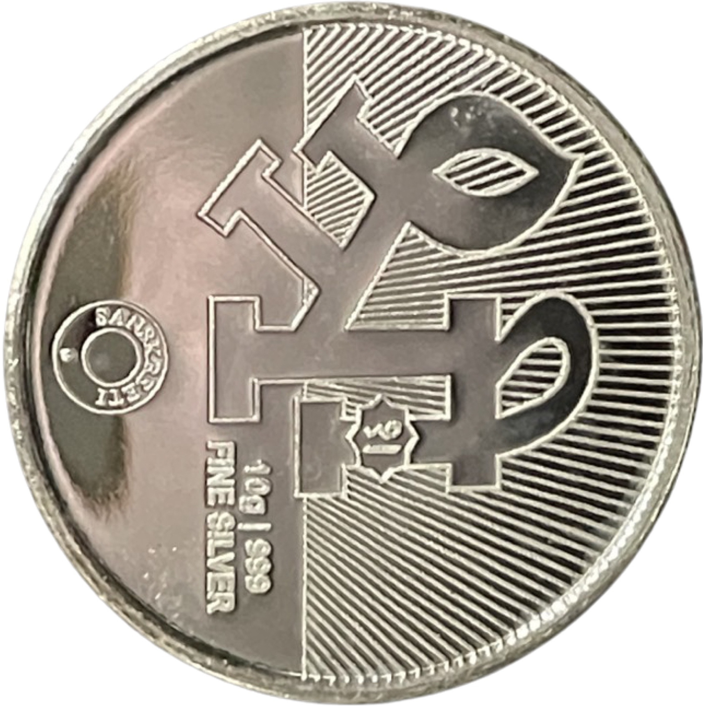 Ganesha Lakshmi / Laxmi Pure Silver (999) 10 Gram Coin (Shipping: 	STANDARD SHIPPING (4-5 DAYS) +$4.99)
