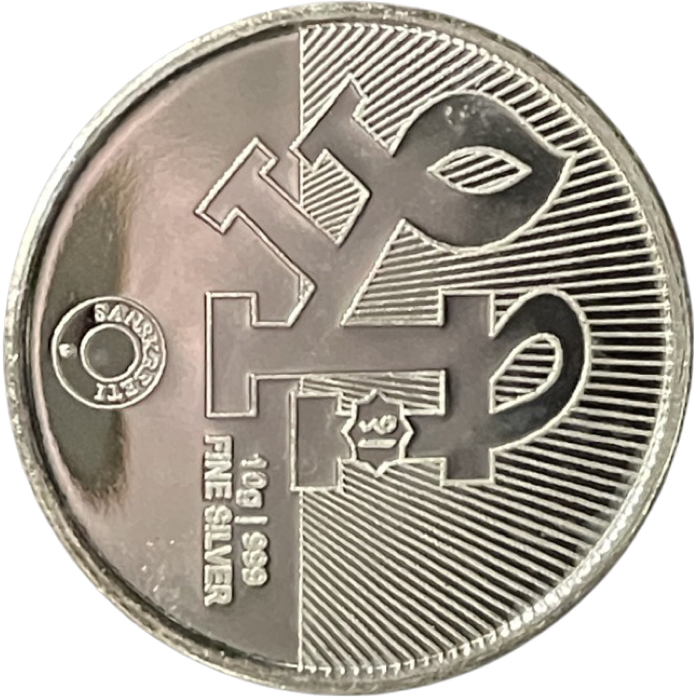 Ganesha Lakshmi / Laxmi Pure Silver (999) 10 Gram Coin