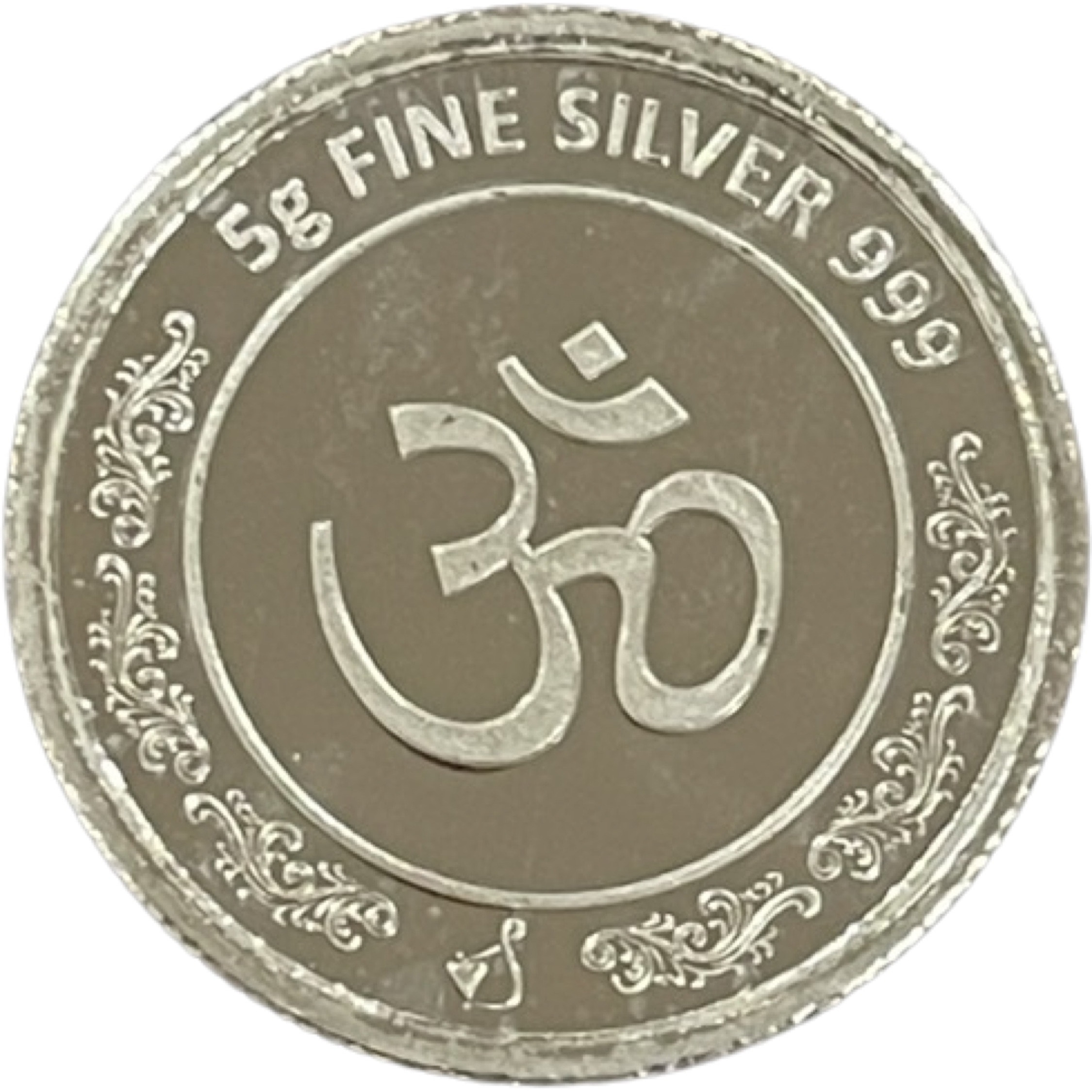 Ganesha Lakshmi/Laxmi Pure Silver (999) 5 Grams Coin (Shipping FREE SHIPPING (5-6 DAYS) +0)