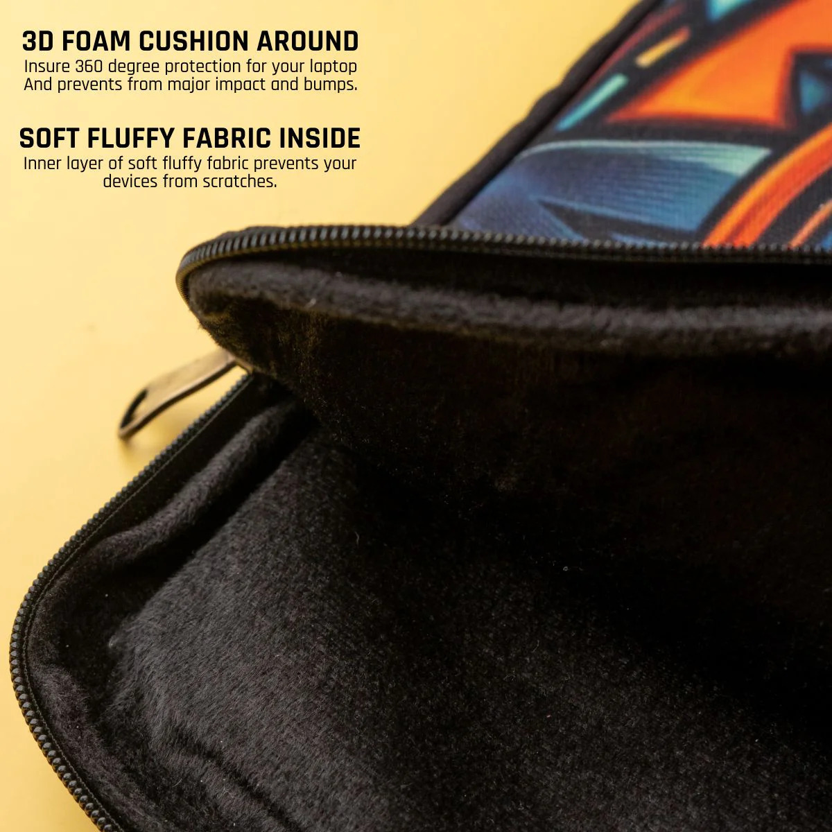 MIGHTY OWL ORANGE LAPTOP SLEEVE
