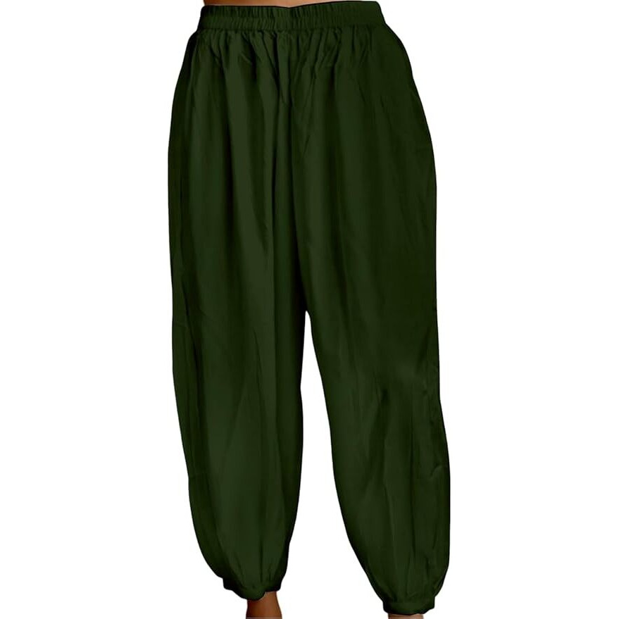 Women's Rayon Solid Casual Afghani Pants/Salwar (Size 2XL)