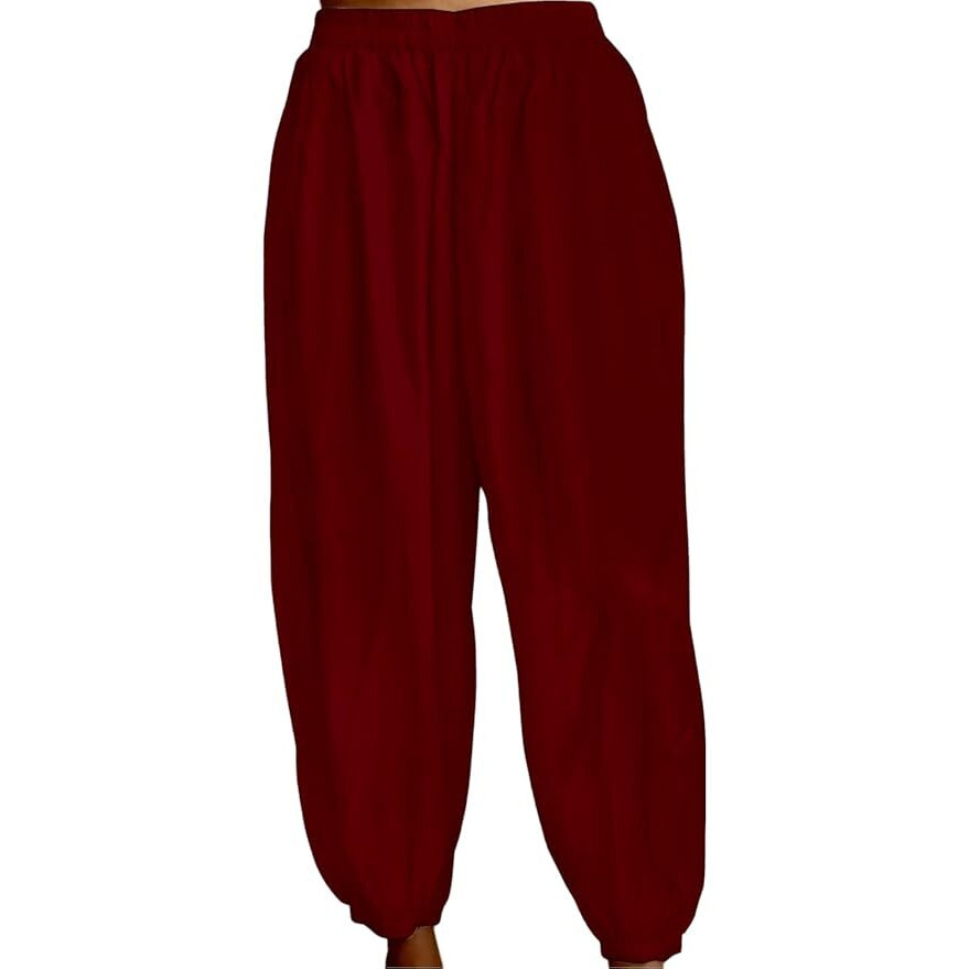 Women's Rayon Solid Casual Afghani Pants/Salwar (Size 2XL)