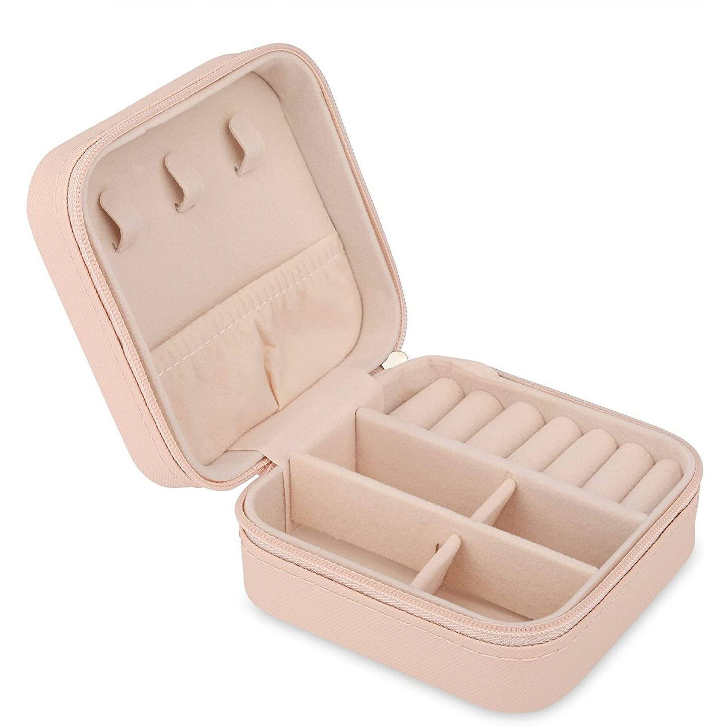 Mini Jewelry Organizer Box for Women Travel Ring, Pendant, Earring, Necklace Storage Case PU Leather jewellery organisers Home Organizer (MULTICOLOR)