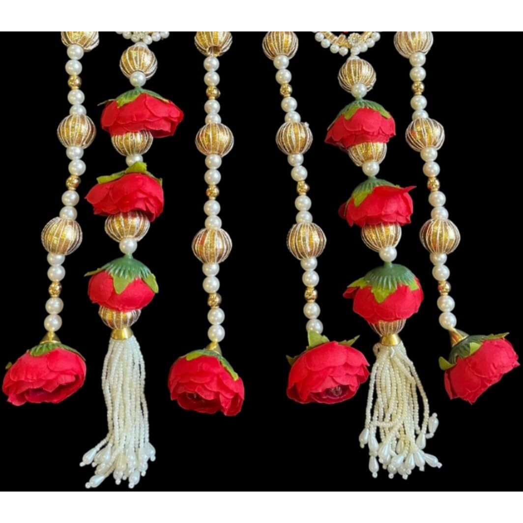 Handmade Wall Decor Lotus with jhumki Style Hanging for Home Decor,Diwali Decor,Wedding and All Festival Decor Export Quality Lotus.Perfect for Temple/Pooja