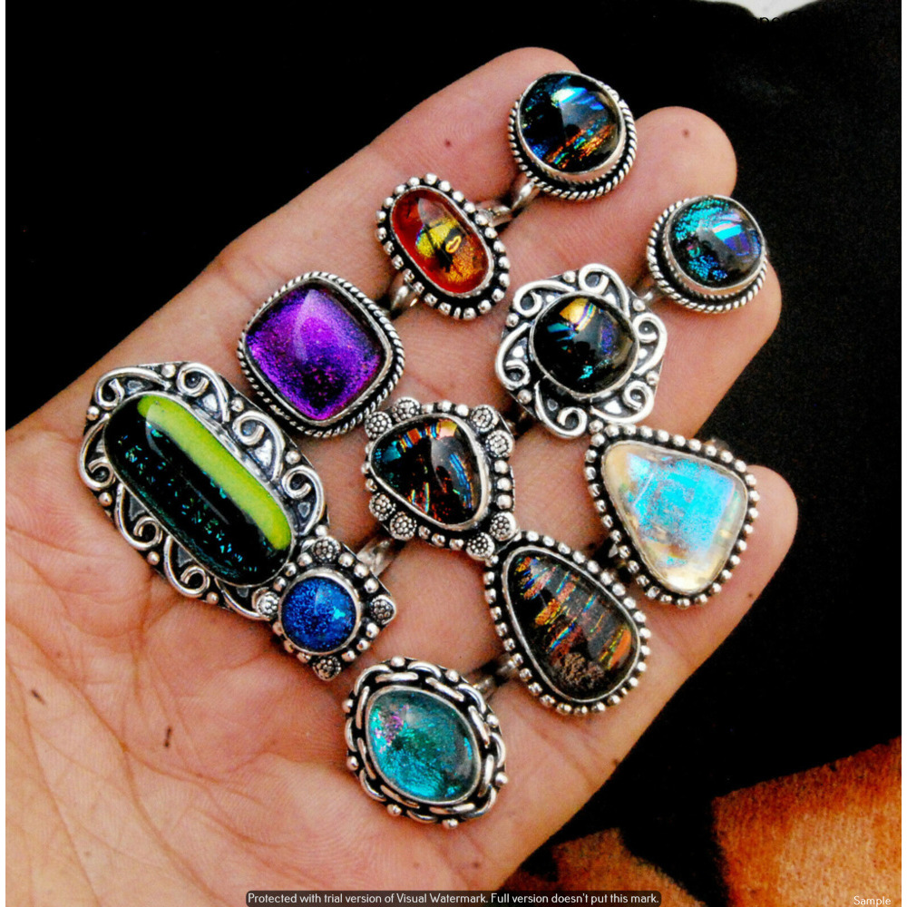 Multi & Mixed 5 Piece Wholesale Ring Lots 925 Sterling Silver Ring NRL-521