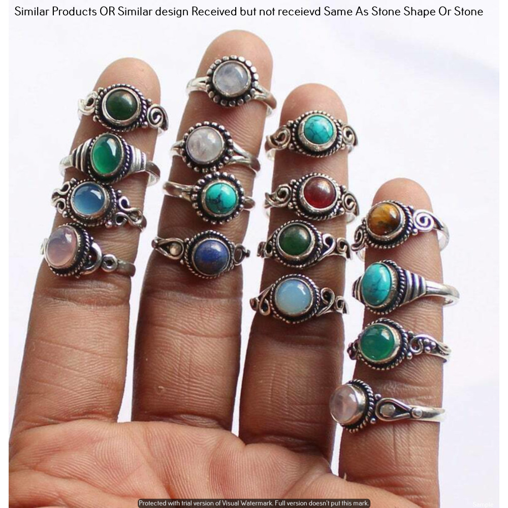Multi & Mixed 40 Piece Wholesale Ring Lots 925 Sterling Silver Ring NRL-3888