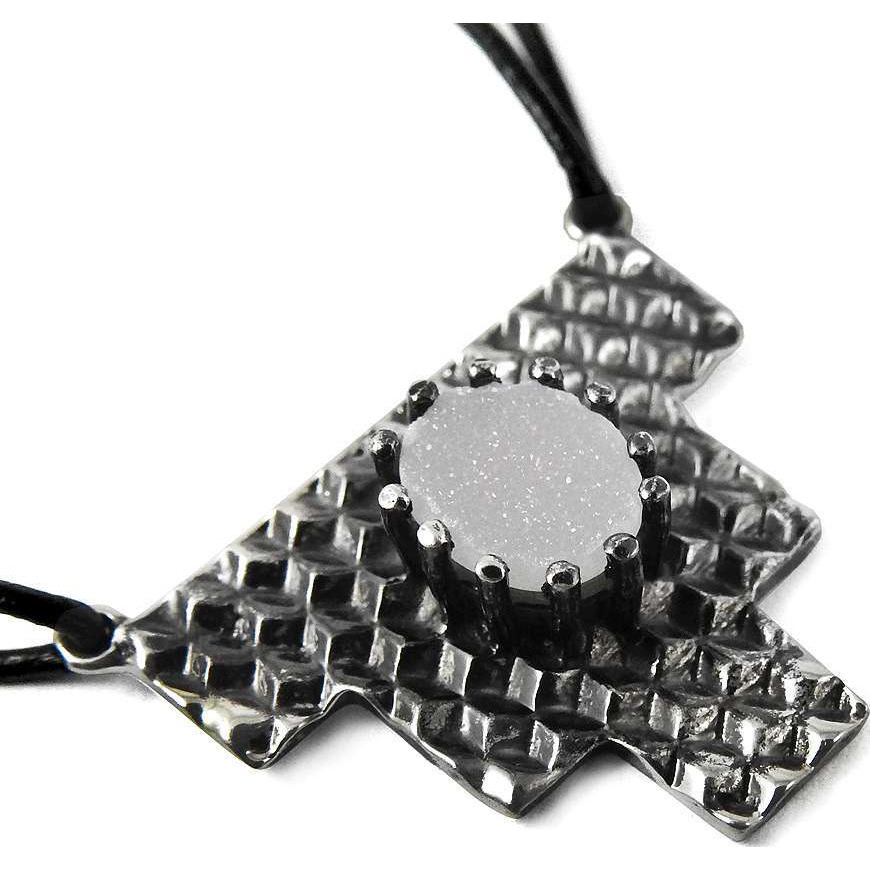 My Sweet  925 Sterling Silver Druzy Pendant