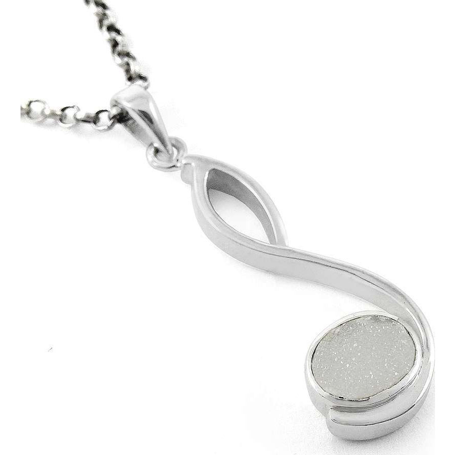 Briliance  925 Sterling Silver Druzy Pendant
