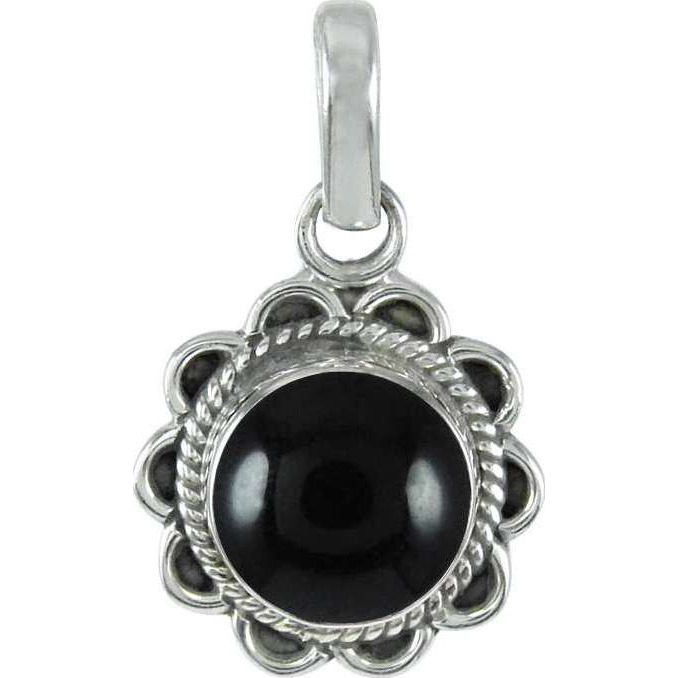 Gemstone Silver Jewelry  Black Onyx Silver Jewelry Pendant