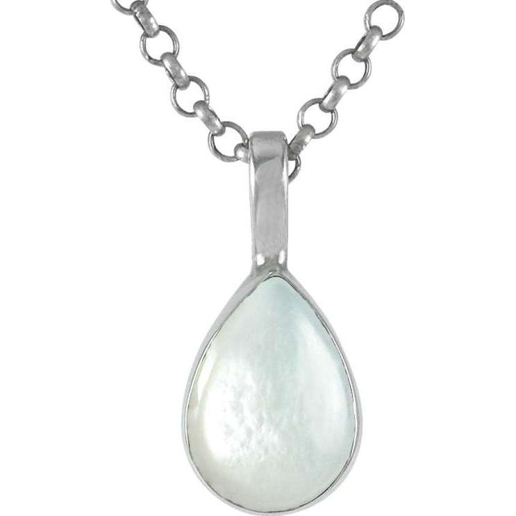925 Sterling Silver Jewelry  Special Moment Mother Of Pearl Gemstone Silver Jewelry Pendant
