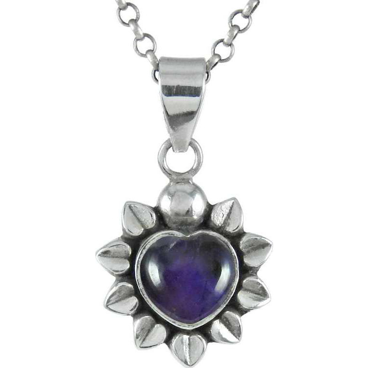 925 Sterling Silver Jewelry !! Charming Amethyst Gemstone Silver Jewelry Pendant