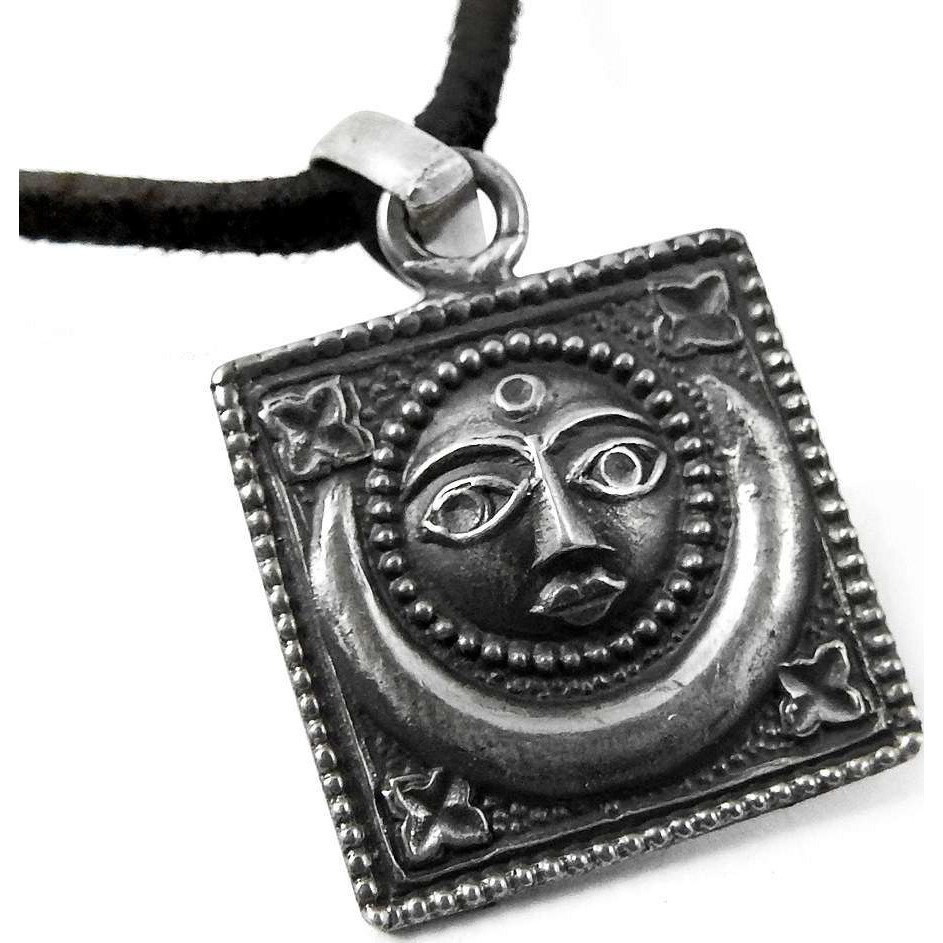 Sun and Moon  925 Sterling Silver Pendant