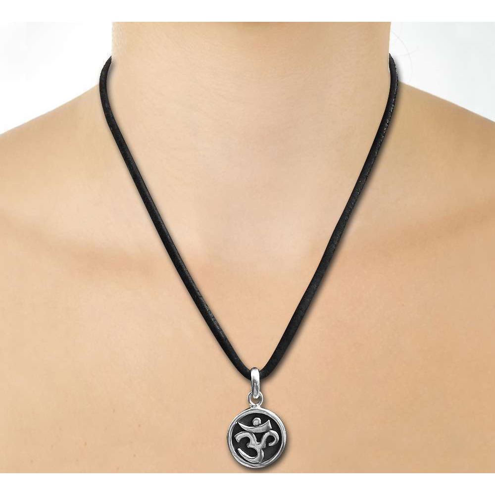 Big True Emotion 925 Sterling Silver OM Pendant
