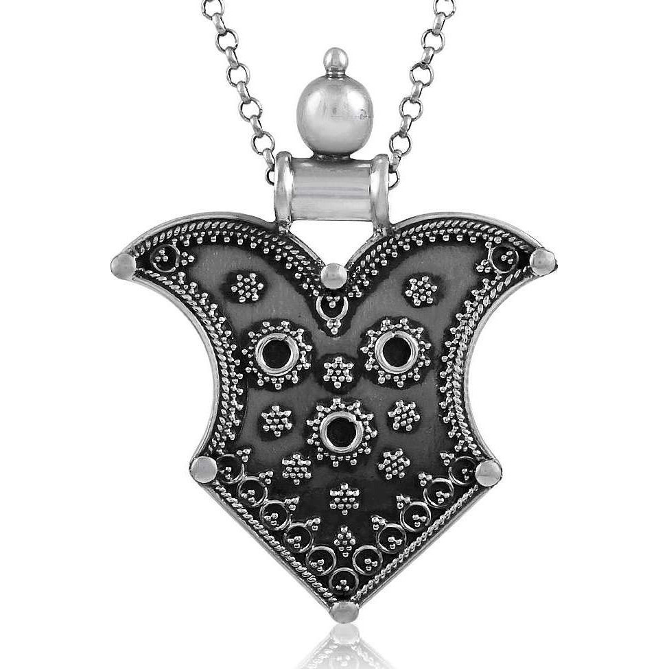 Handy Oxidised 925 Sterling Silver Pendant