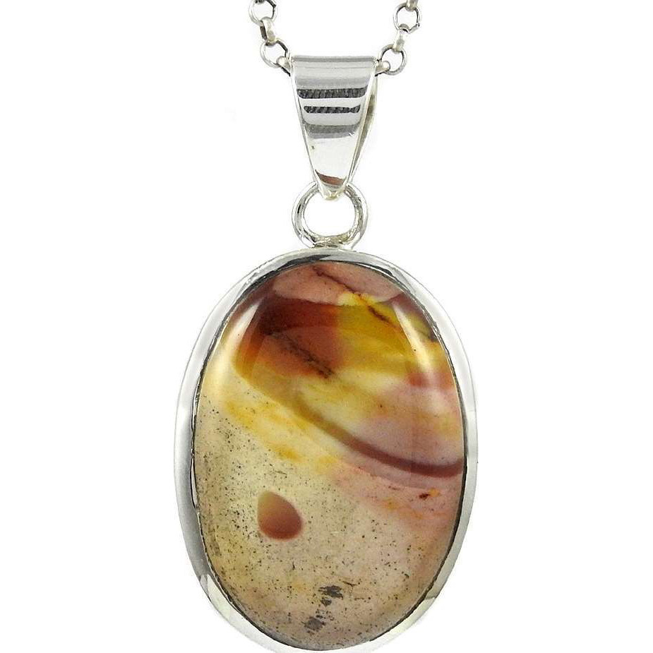 New Exclusive Style!! 925 Silver Mookaite Pendant