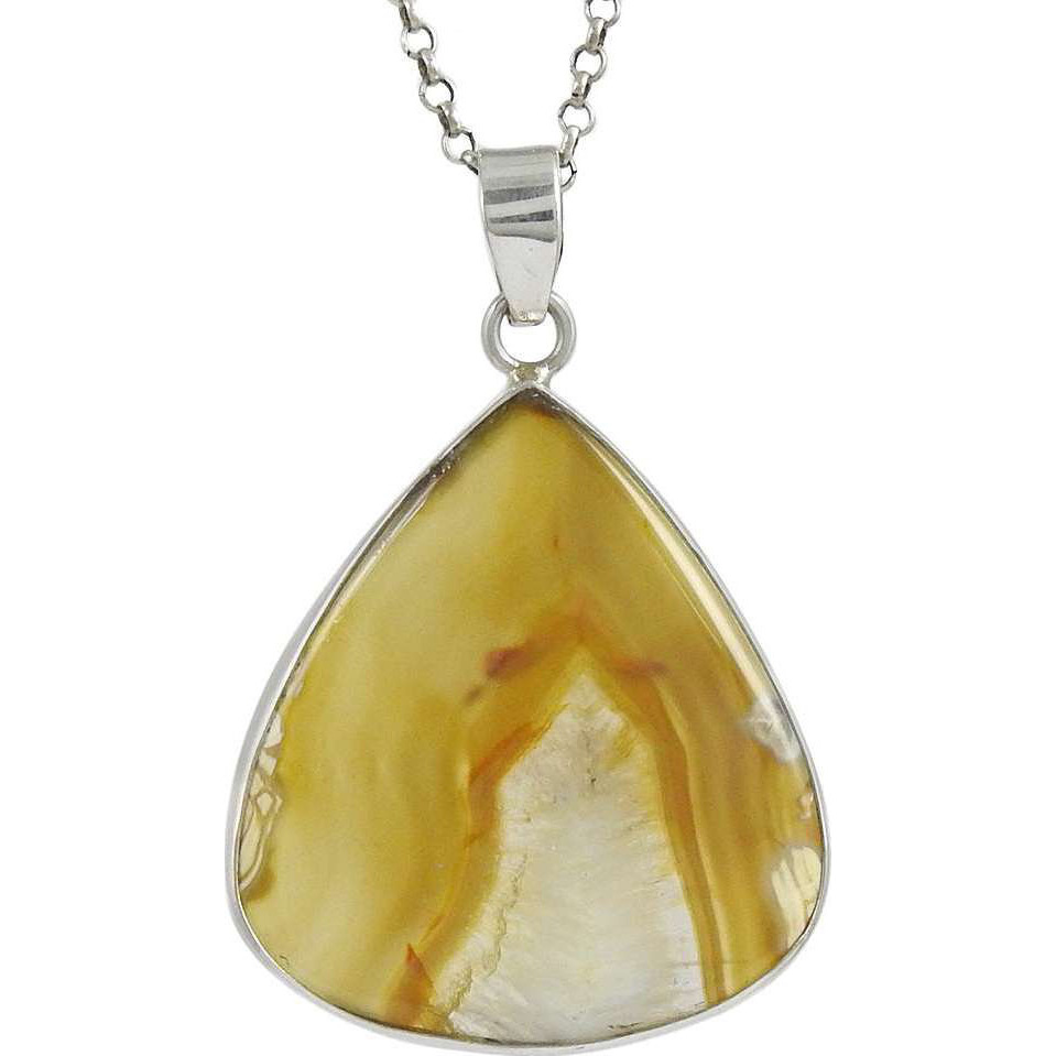 Precious Style 925 Silver vento deluxe agate Pendant