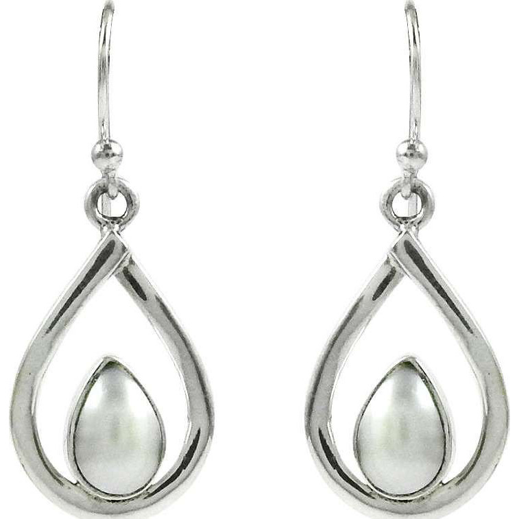 Great Pearl 925 Sterling Silver Earrings