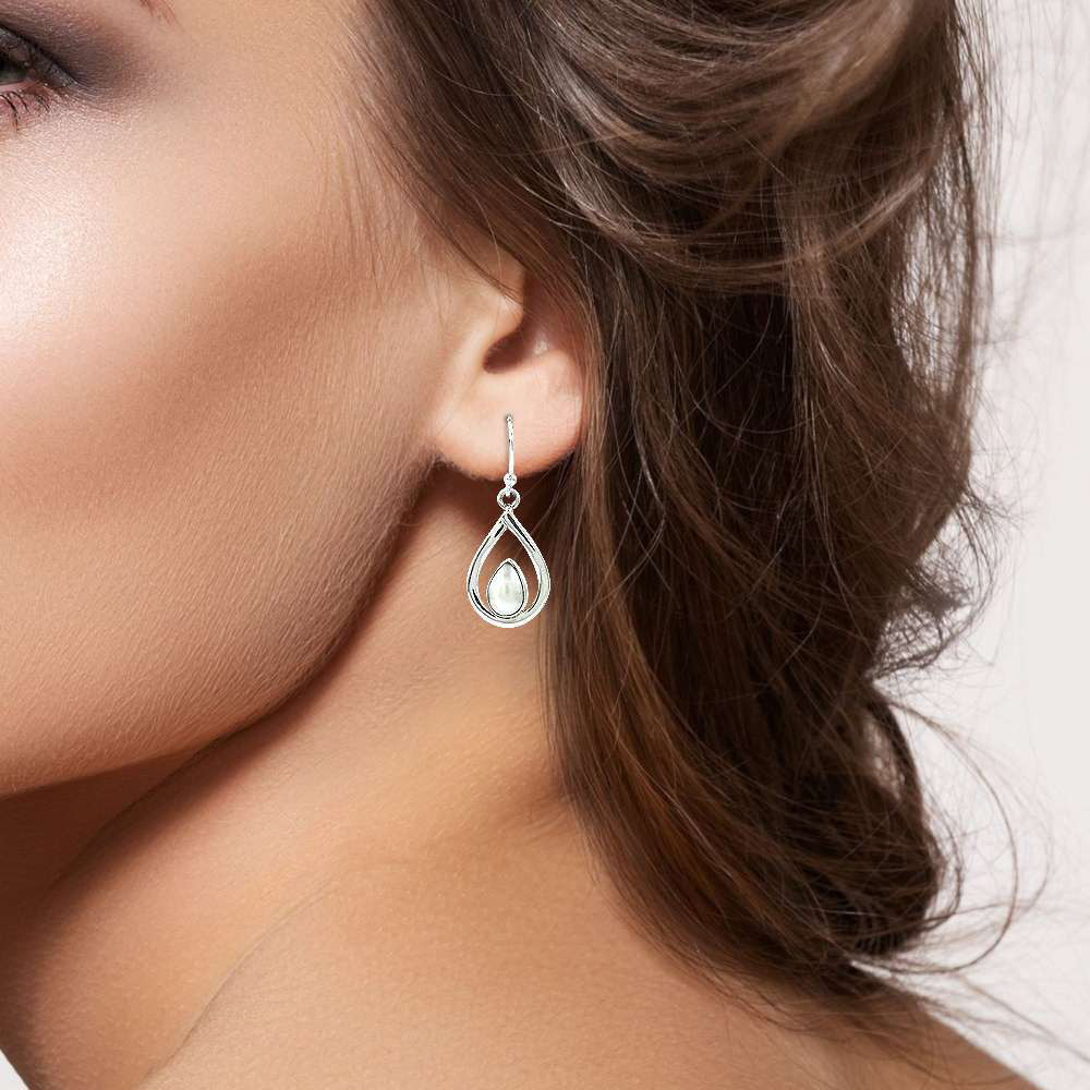 Great Pearl 925 Sterling Silver Earrings