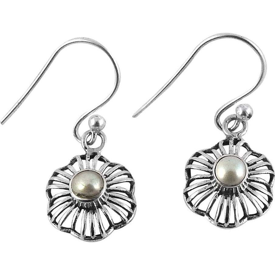 Beautiful 925 Silver Pearl Earrings