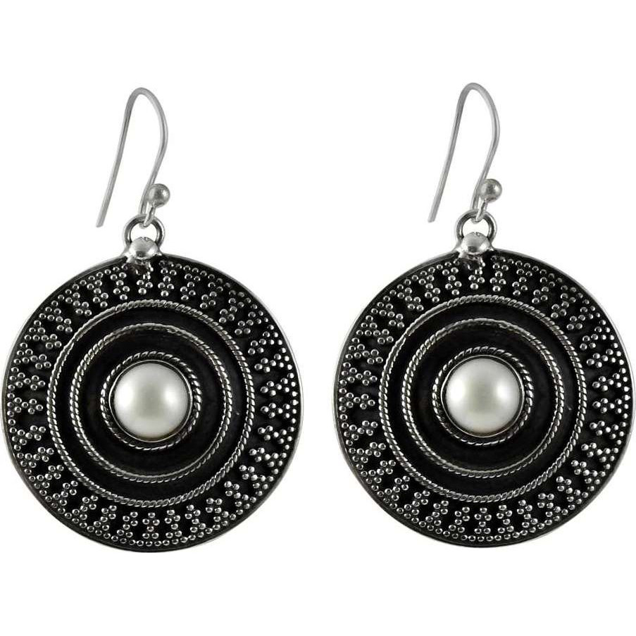 Big Falling In Love !! Pearl 925 Sterling Silver Earrings