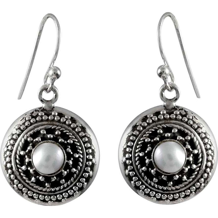 Awesome 925 Silver Pearl Earrings