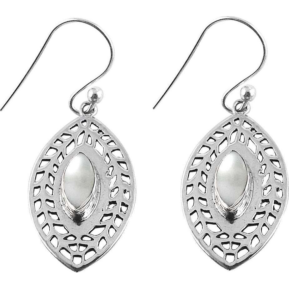 Big Secret Design !! Pearl 925 Sterling Silver Earrings