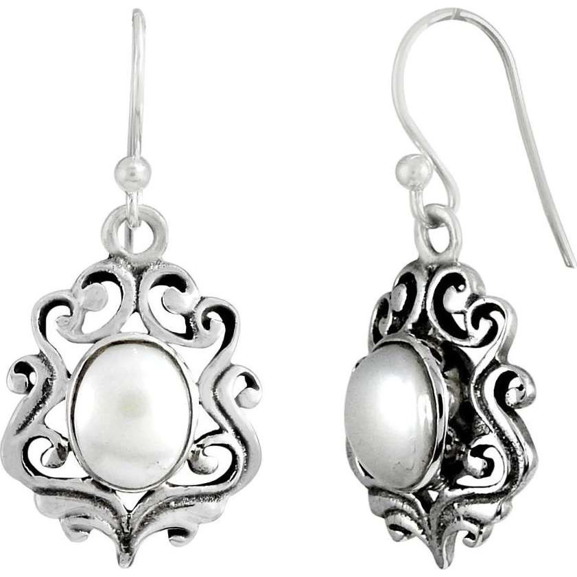 Best Quality  925 Sterling Silver Pearl Earrings