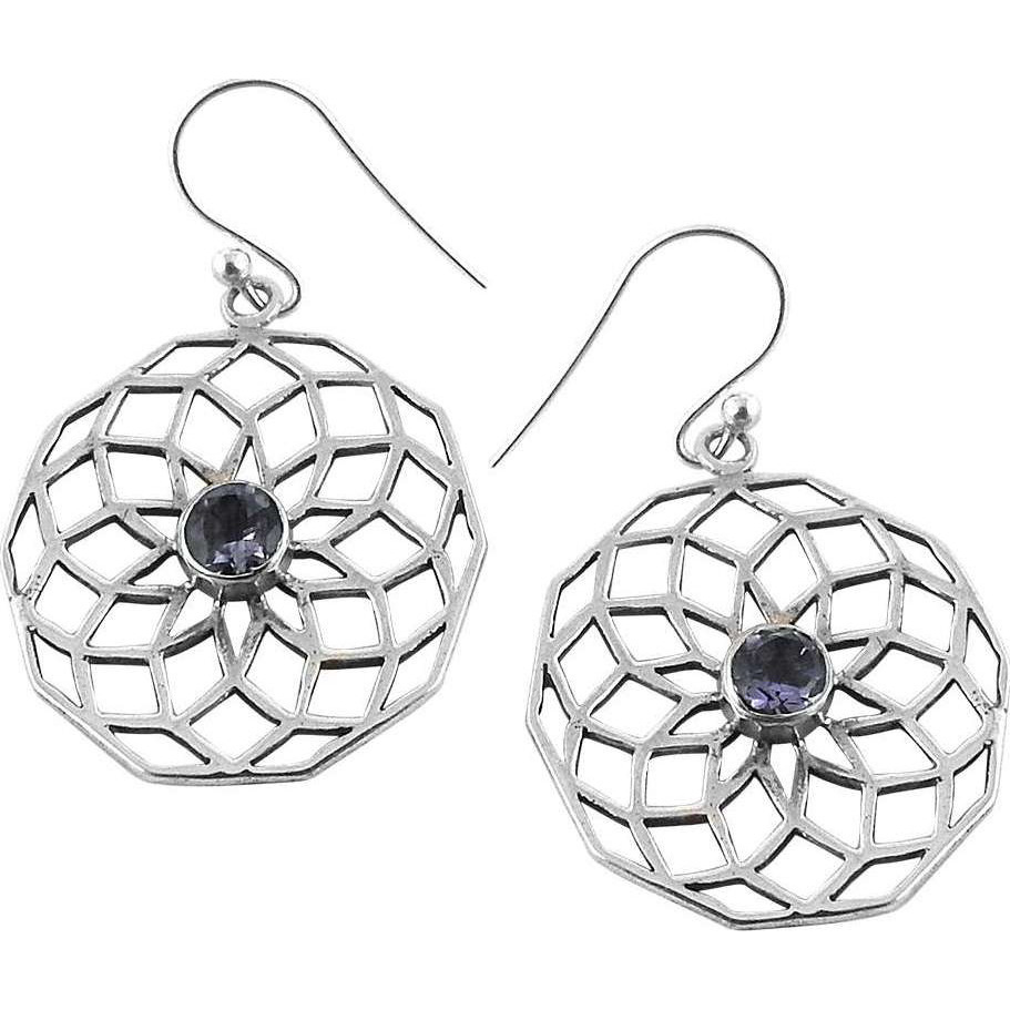 Delicate 925 Silver Amethyst Gemstone Earrings