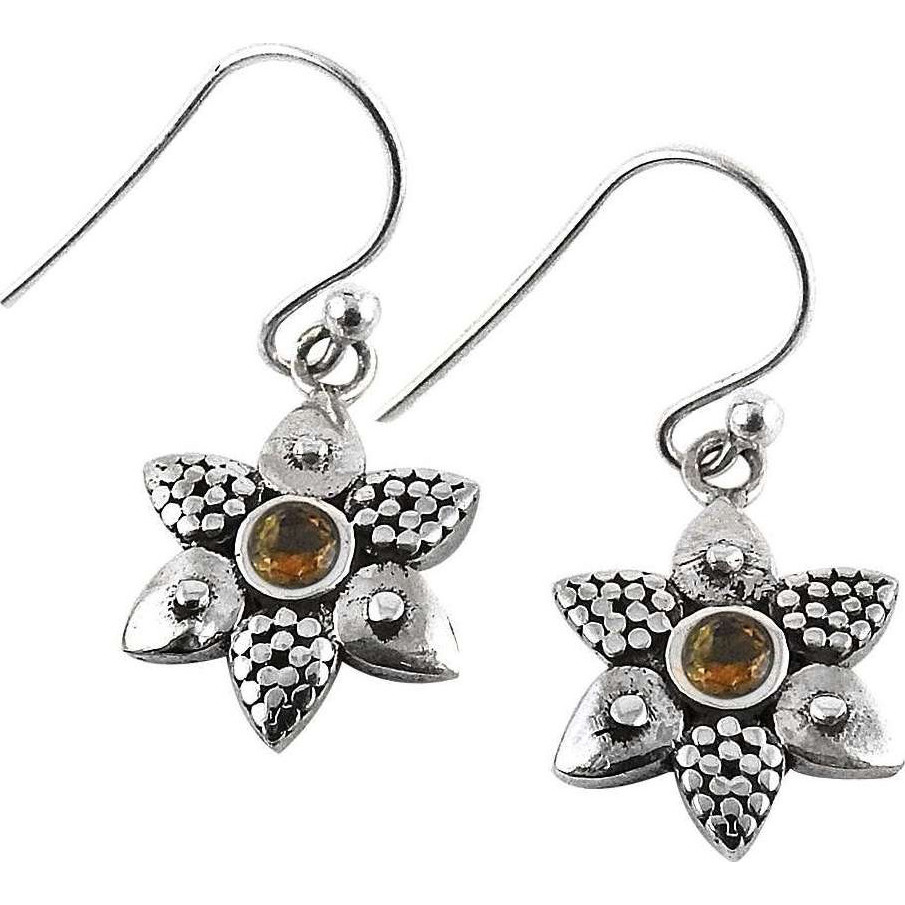 Big Love's Victory  Citrine 925 Sterling Silver Earrings