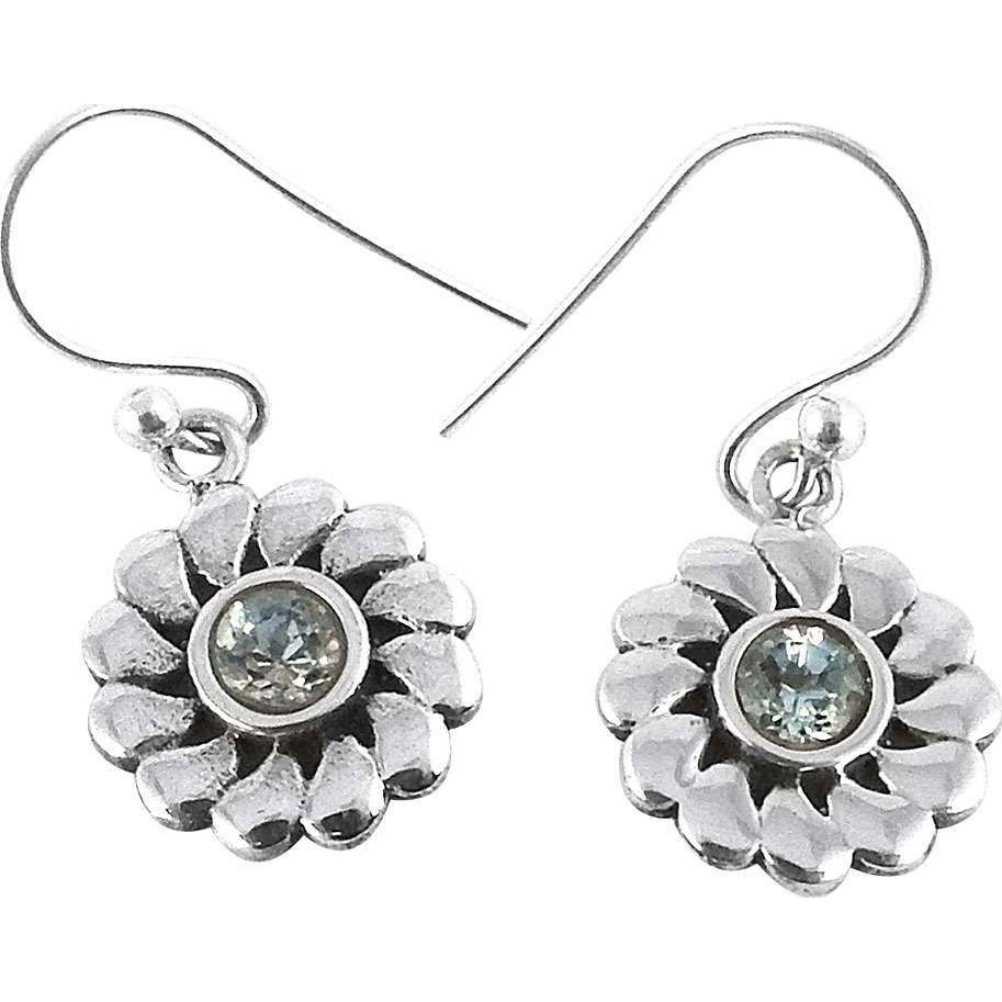 Jumbo 925 Silver Blue Topaz Gemstone Earrings