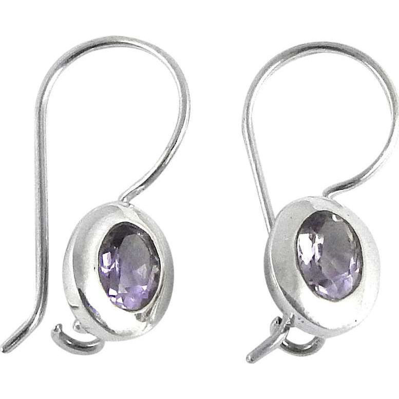 Excellent Amethyst 925 Sterling Silver Earrings