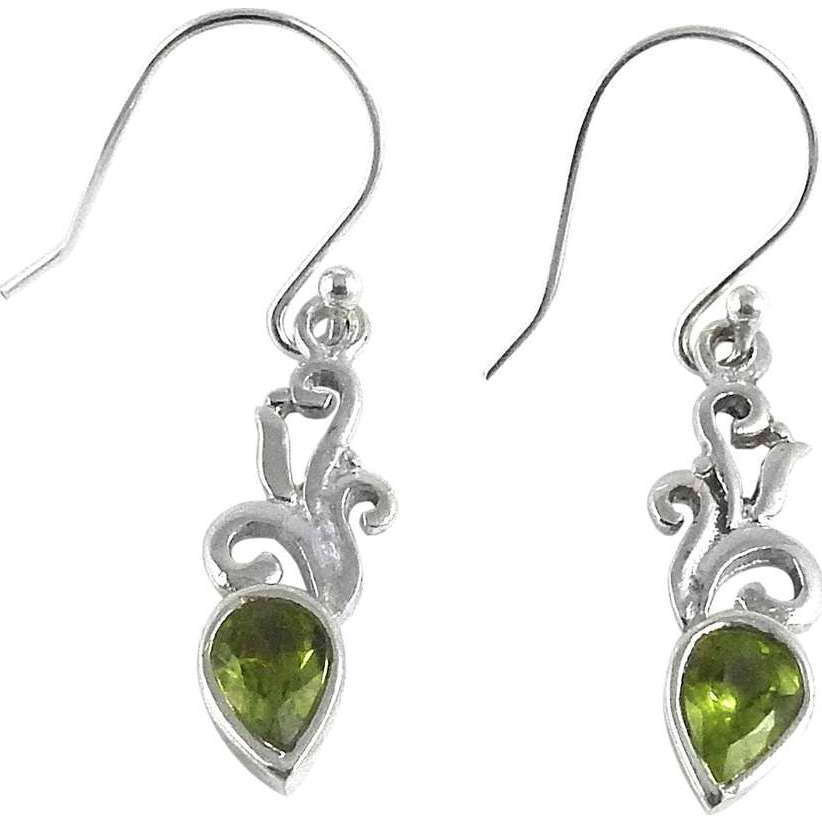 Draditions Peridot 925 Sterling Silver Earrings