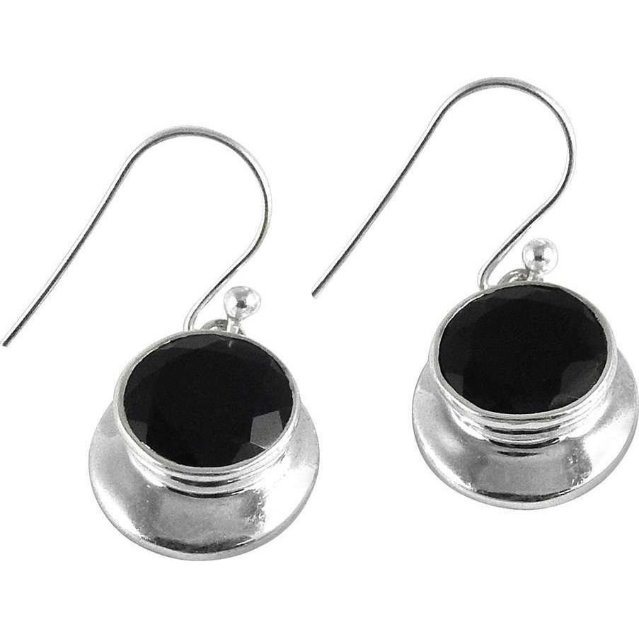 Colour Changing ! Black Onyx 925 Sterling Silver Earrings