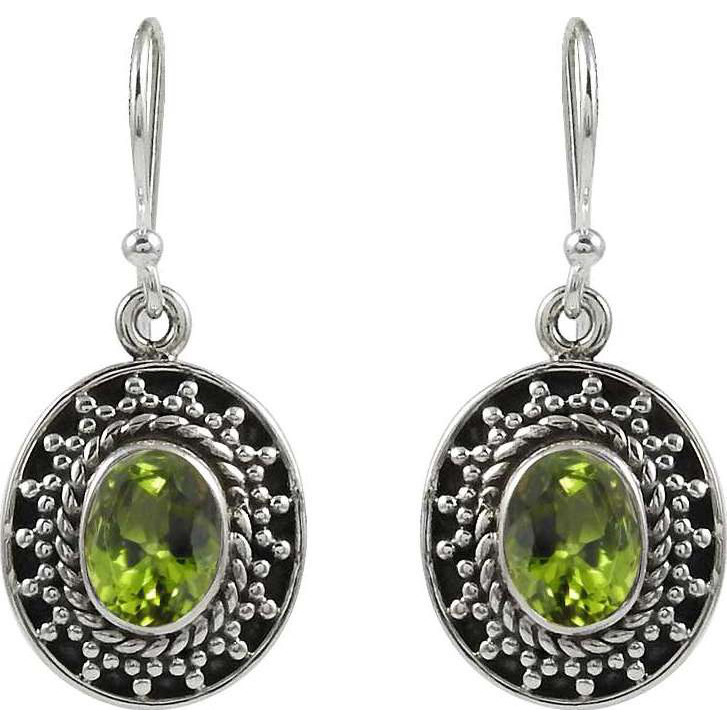 My Sweet!! 925 Sterling Silver Peridot Earrings