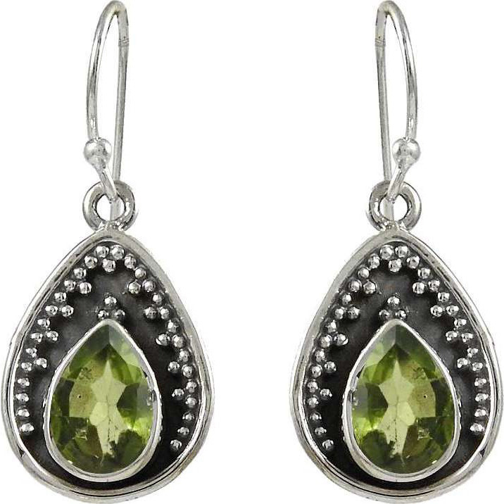 Catching 925 Sterling Silver Peridot Earrings