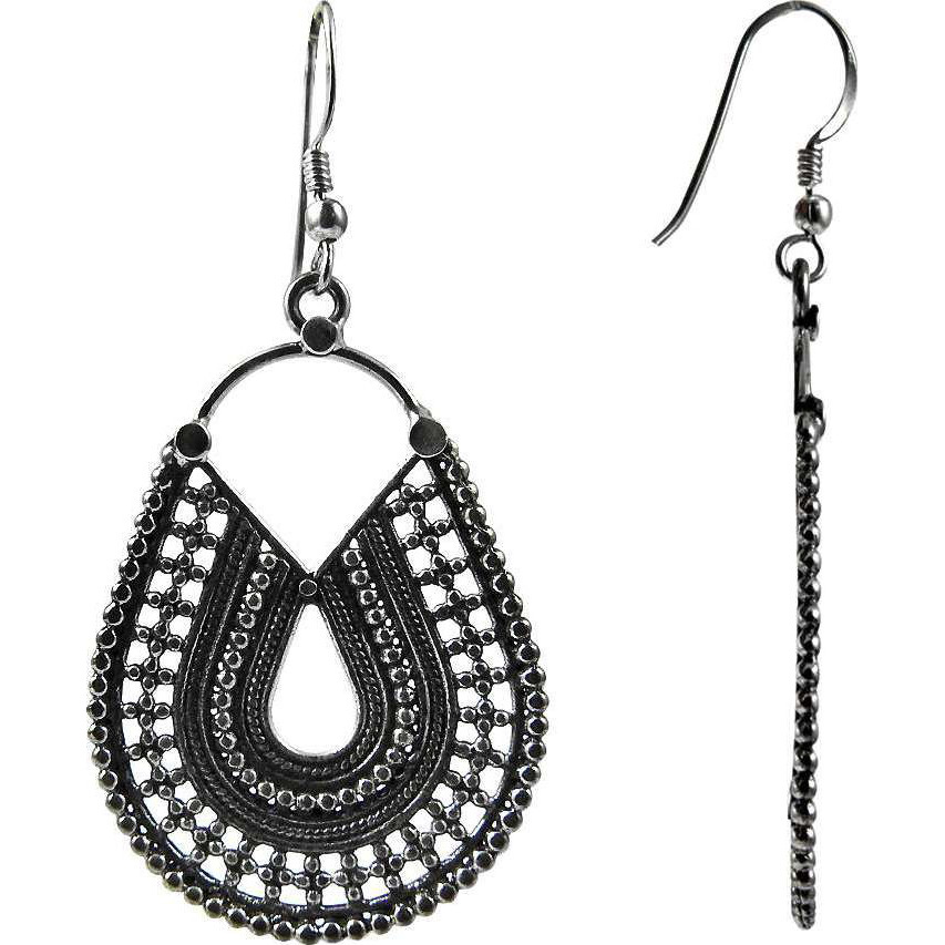 Spell  Oxidized 925 Sterling Silver Earrings