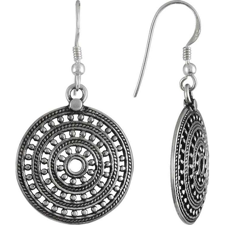 Natural Beauty  925 Sterling Silver Dangle Earrings